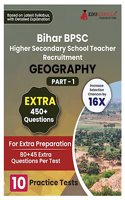 Bihar Higher Secondary School Teacher Geography Book 2023 (Part I) Conducted by BPSC - 10 Practice Mock Tests (1200+ Solved Questions) with Free Access to Online Tests