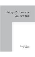 History of St. Lawrence Co., New York