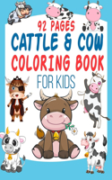 Cattle & Cow Coloring Book For Kids