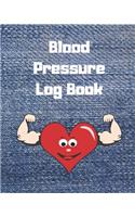 Blood Pressure Log Book/BP Recording Book (104 pages)