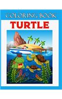 Coloring Book Turtle: Turtle Coloring Book.Turtle Coloring Book For Kids.50 Story Paper Pages. 8.5 in x 11 in Cover.