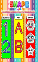 Shape and Alphabets Tracing Books for Kindergarten: Big Shape Tracing, Writing, Drawing, Coloring, Dot To Dot And Practice To Improve Writing For Children, Preschoolers, Pre K, Age 3-5 - Shapes, Alpha