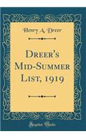 Dreer's Mid-Summer List, 1919 (Classic Reprint)