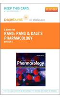 Rang & Dale's Pharmacology Elsevier eBook on Vitalsource (Retail Access Card)