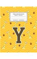 Primary Composition Notebook Grades K-2 Story Journal Y