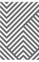 Abstract Striped Geometric Notebook: Dot Grid Notebook 6 X 9: Dot Grid Notebook 120 Pages