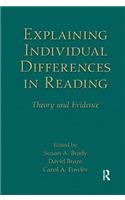 Explaining Individual Differences in Reading