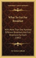 What to Get for Breakfast
