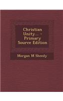 Christian Unity...