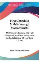 First Church In Middleborough Massachusetts