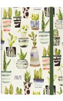 2021 Watercolor Succulents Weekly Planner