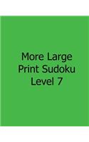 More Large Print Sudoku Level 7: Fun, Large Grid Sudoku Puzzles