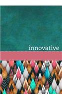 INNOVATIVE - A Journal of Sophistication (Design 7): Teal, Peach, Tan. Design Seven.
