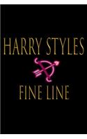 harry styles fine line: Blank Lined Notebook Journal for Work, School, Office - 6x9 110 page