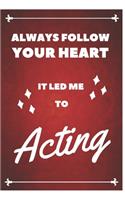 Acting Notebook Red Cover