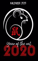 Kalender 2020: Terminkalender Tierzeichen Ratte Als Geschenk Für Fans Des Chinesischen Horoskopes Jahreskalender 2020 A5 1 Woche 2 Seiten / 6X9 Zoll 120 Seiten / T