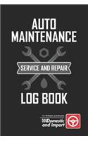 Auto Maintenance Service And Repaip Log Book