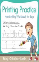Printing Practice Handwriting Workbook for Boys