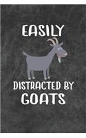 Easily Distracted By Goats Notebook Journal