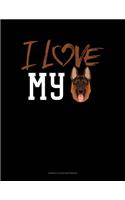 I Love My German Shepherd: Genkouyoushi Notebook