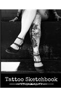 Tattoo Sketchbook: Tattoo Art Drawing Notebook Sketch Book