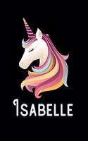 Isabelle: Personalized Custom Name Unicorn Themed Monthly 2020 Planner (Calendar, To Do List, Monthly Budget, Grocery List, Yearly Financial Goals) Gift for G