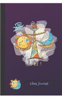 Libra Journal: Planner and Brain Map Diary: Gift Astrology Zodiac Sun Sign Notebook