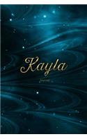 Kayla Journal: Personalized Name Journal or Diary Notebook For Women To Write In, Gold Plated Name (Gift Journal)