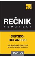 Srpsko-Holandski Tematski Recnik - 5000 Korisnih Reci