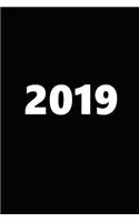 2019 Daily Planner 2019 Large Font Black White 384 Pages: 2019 Planners Calendars Organizers Datebooks Appointment Books Agendas