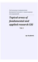 Topical areas of fundamental and applied research XXI. Vol. 2