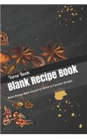 Blank Recipe Book