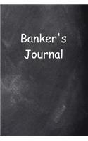 Banker's Journal Chalkboard Design: (Notebook, Diary, Blank Book)