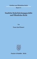 Staatliche Bedarfsdeckungsgeschafte Und Offentliches Recht