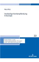 Vorläufige Kontenpfändung in Europa