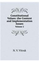 Constitutional Values
