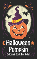 Halloween Pumpkin Coloring Book For Adult