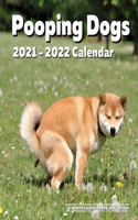 Pooping Dogs 2021-2022 - 18 Month Calendar