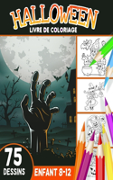 Halloween livre de coloriage enfant 8-12