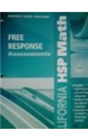 Harcourt School Publishers Math California: Free Response Asesssment Grade 3