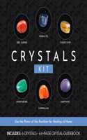 Crystals Kit: Use the Power of the Rainbow for Healing at Home - Includes: 6 Crystals, 64-Page Crystal Guidebook