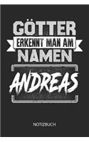 Götter erkennt man am Namen - Andreas - Notizbuch