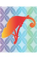 Multicolor Chameleon Lined Notebook