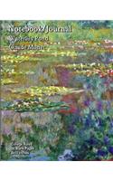 Notebook/Journal - Waterlily Pond - Claude Monet: College Ruled - 50 Blank Pages - 8x10 Inches
