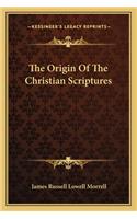 Origin of the Christian Scriptures