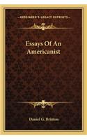 Essays of an Americanist