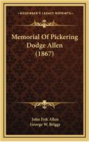 Memorial of Pickering Dodge Allen (1867)