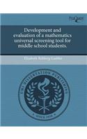 Development and Evaluation of a Mathematics Universal Screening Tool for Middle School Students