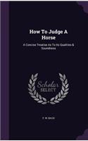 How To Judge A Horse
