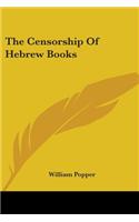The Censorship Of Hebrew Books
